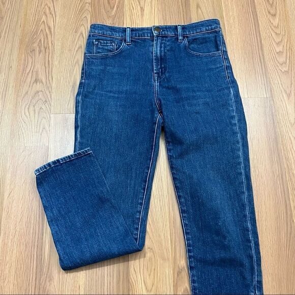 J Brand Ruby High Rise Moto Ankle Skinny Jeans Medium Wash 26 - Picture 2 of 7